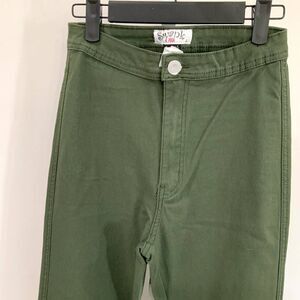NWOT! Green Extreme Stretch Skinny/Jegging High Waist Jeans by Swank a Posh Sz L